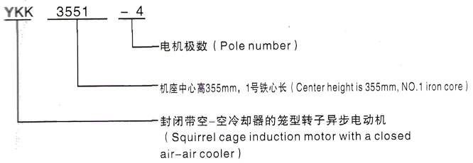 YKK系列(H355-1000)高压YRKK8003-4三相异步电机西安泰富西玛电机型号说明